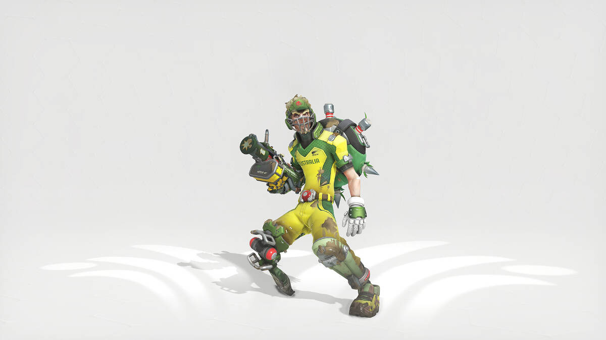 Overwatch Summer Games 2017 Junkrat Cricket Skin