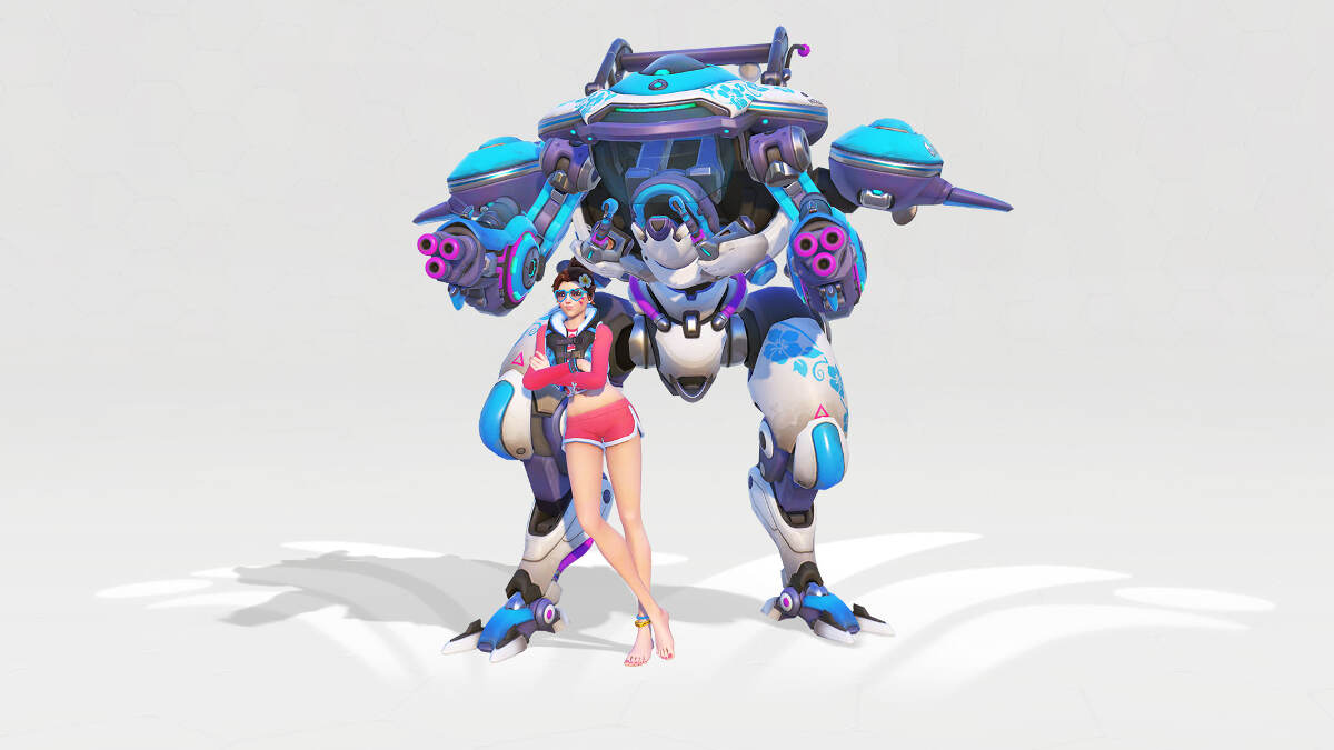 Overwatch Summer Games 2018 D.Va Waveracer Skin