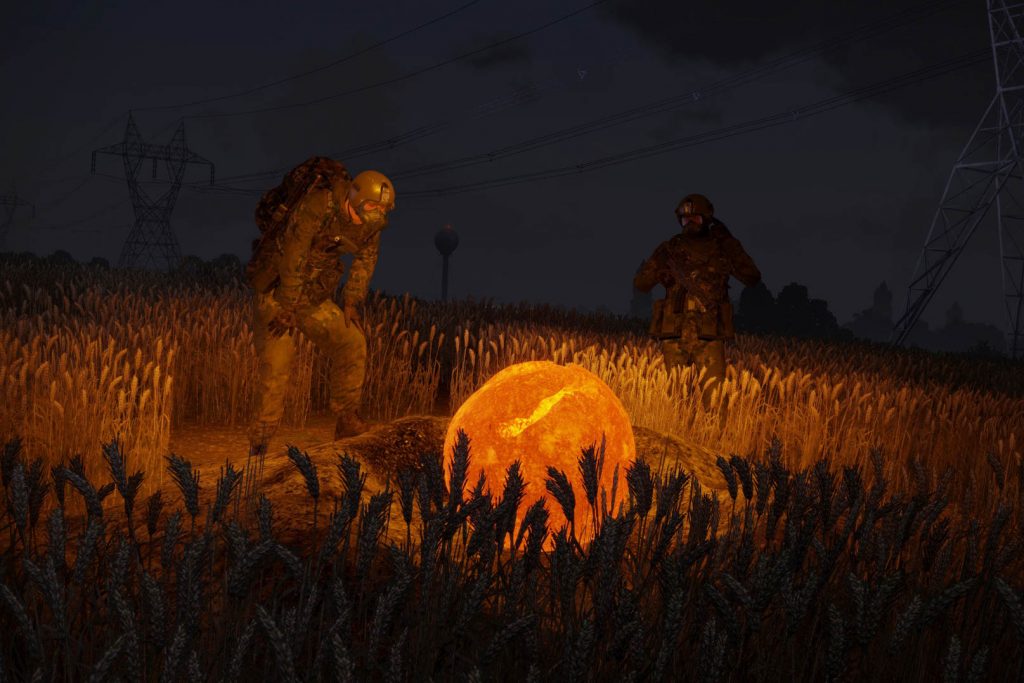 Pretty glowing egg in Arma 3 Contact